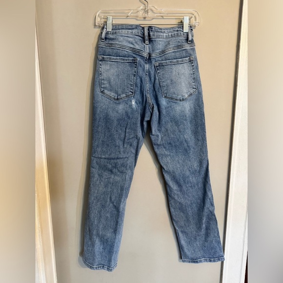 Lovervet by Vervet Blue Distressed Straight Leg Jeans - Picture 9 of 10